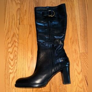 Nine West Black Leather Boots - Women’s Size 8.5